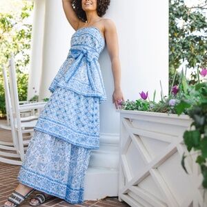 Sue Sartor Ibiza Triple Tiered Sundress